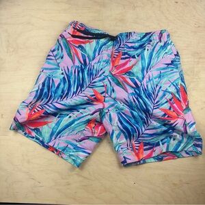 Tropical Print Men's Swim Shorts